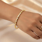 Peachy AW Tennis Beaded Bangles