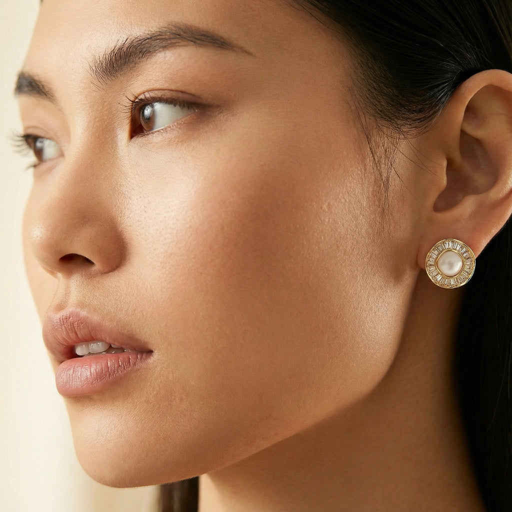 Sunburst Pearl Studs