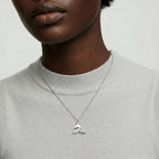 Whale Tail Crystal Necklace