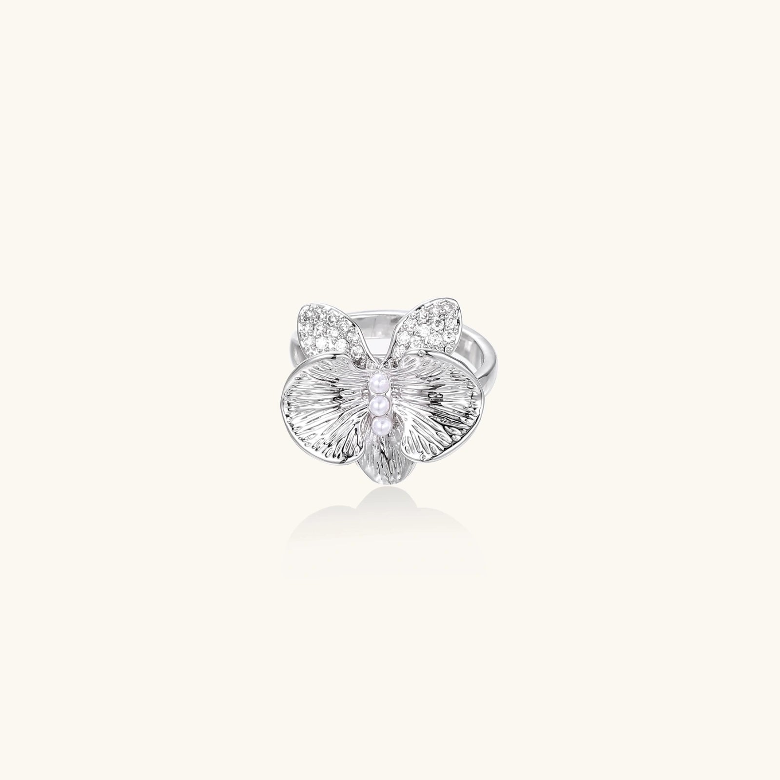 Pearl Orchid Ring