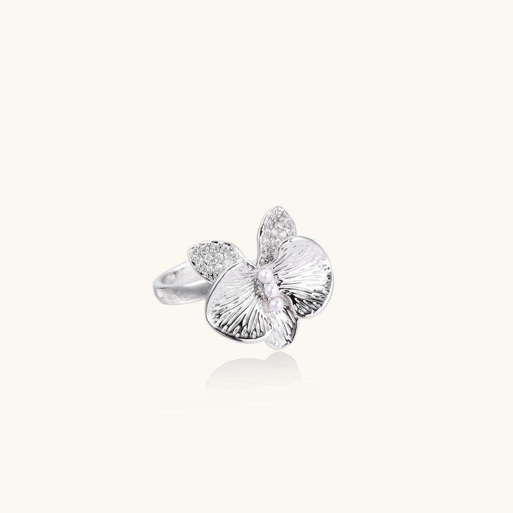 Pearl Orchid Ring