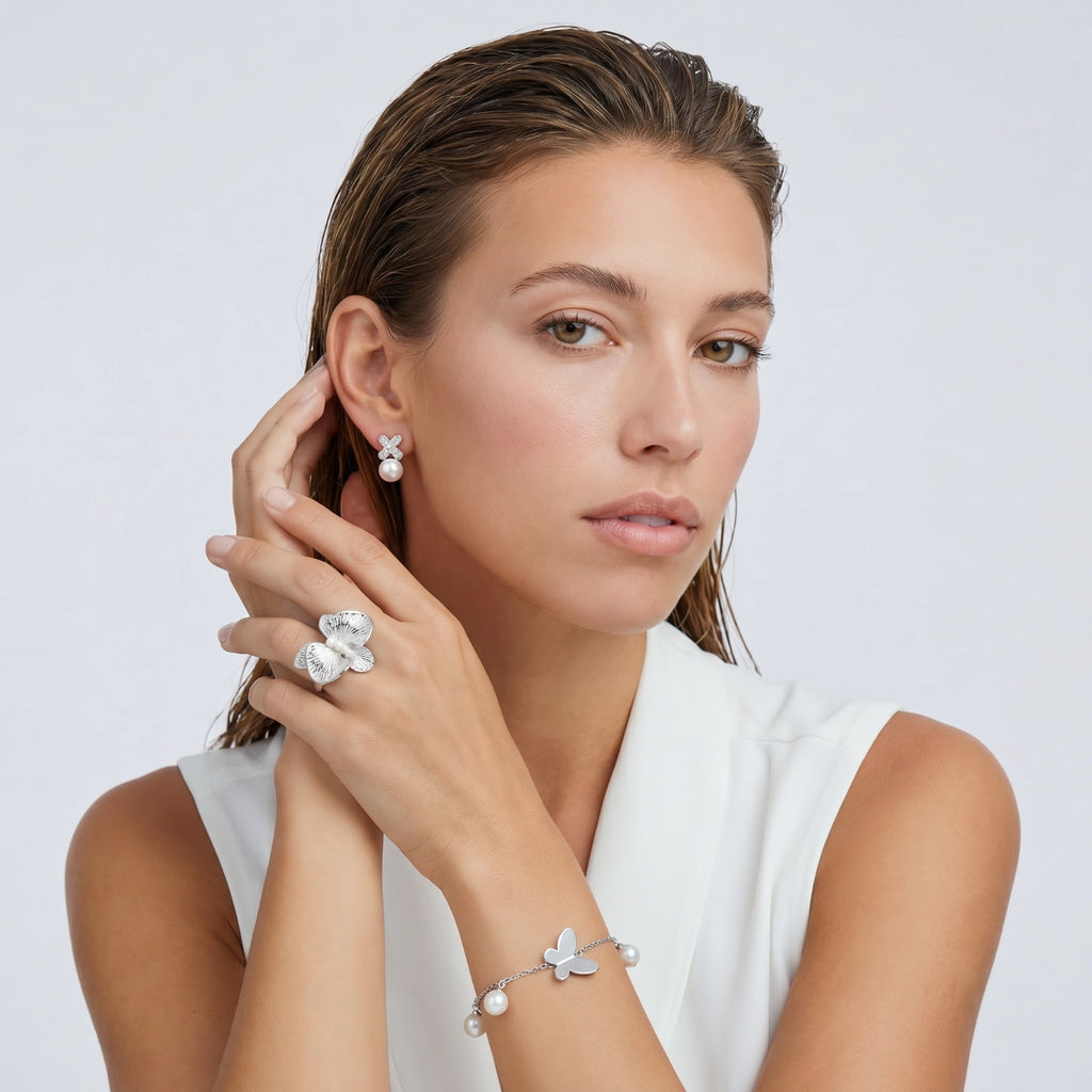 Crystal Bloom Studs