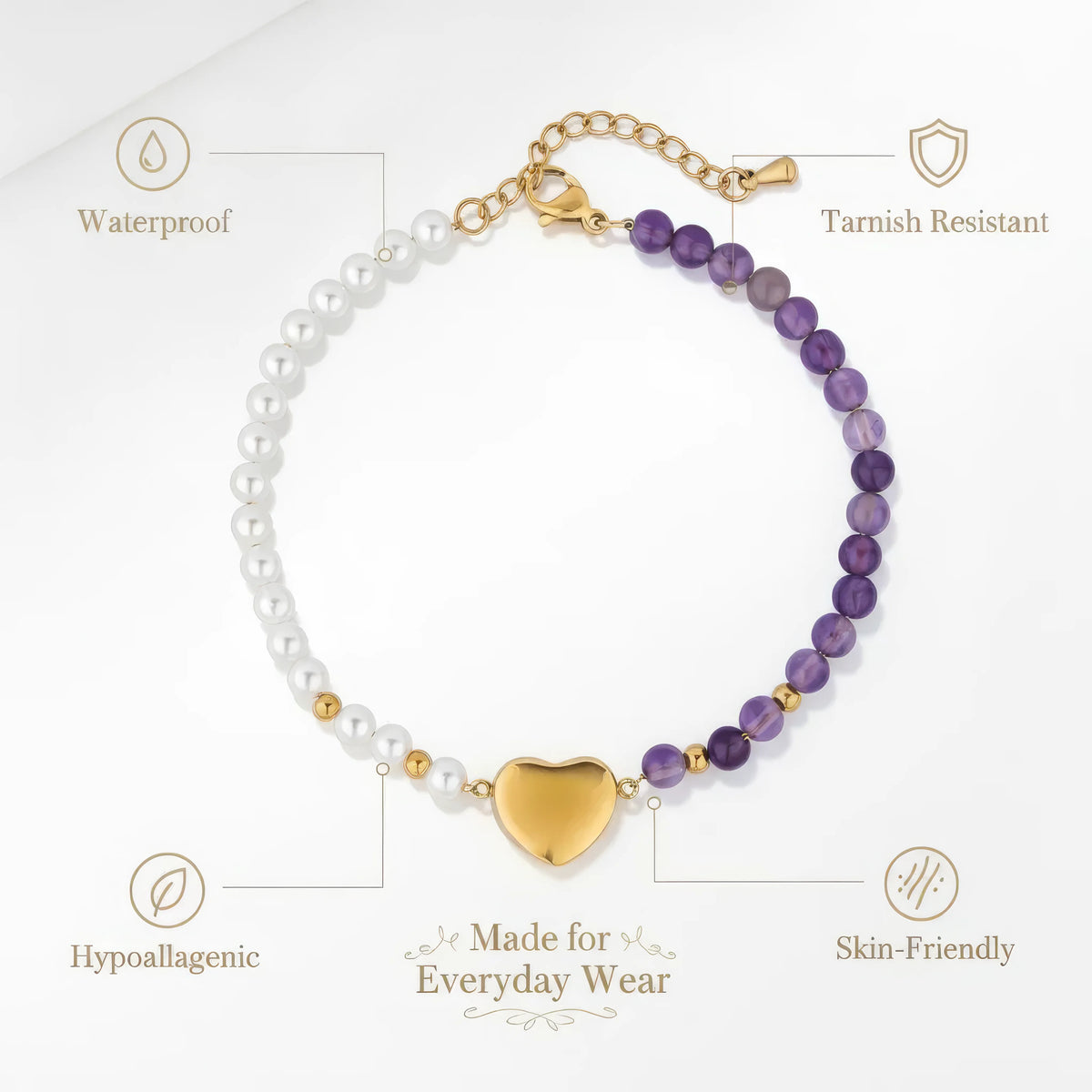 Geometric Pearl Bracelet