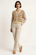Button Down Long Sleeve Cardigan