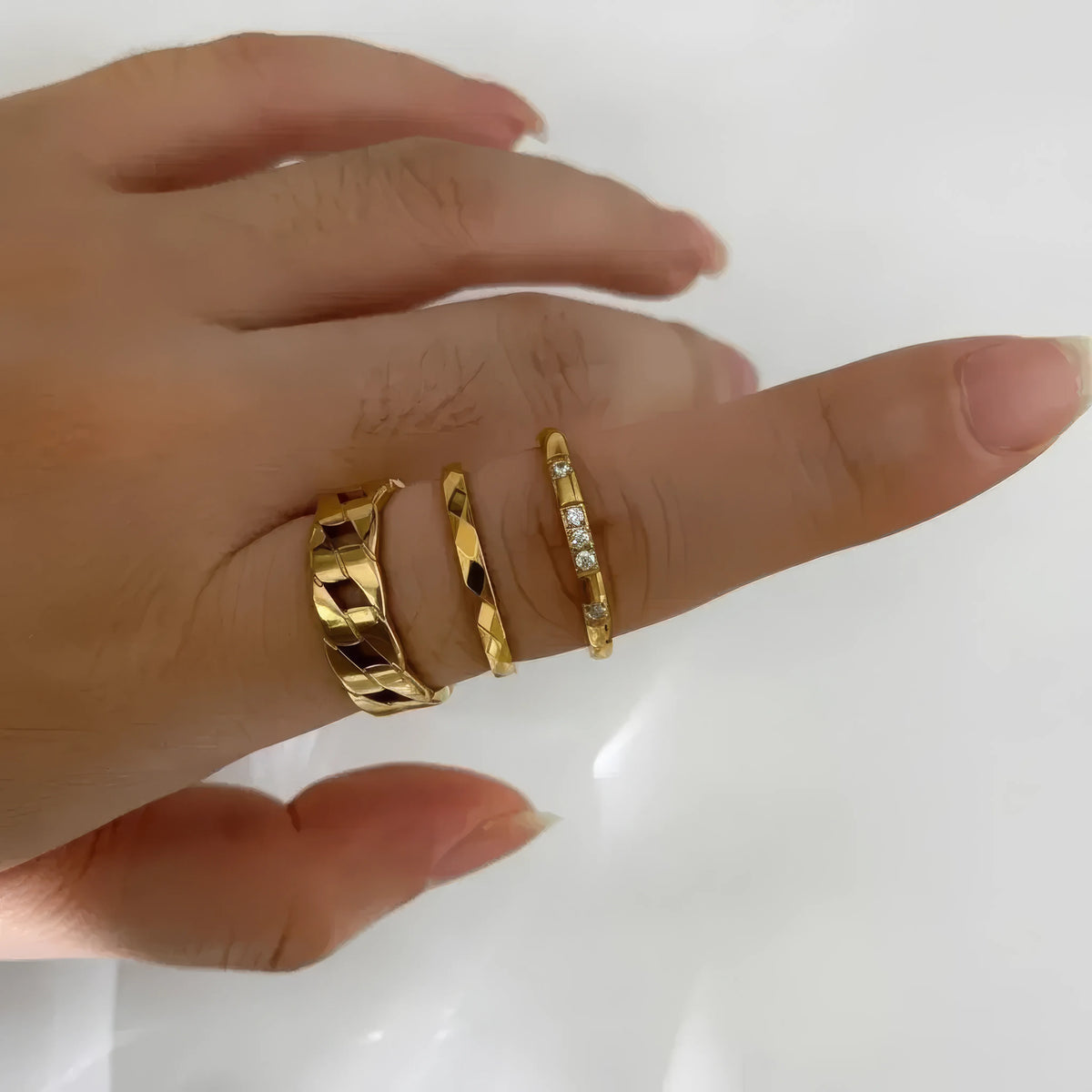 Three of a Kind Ring Set