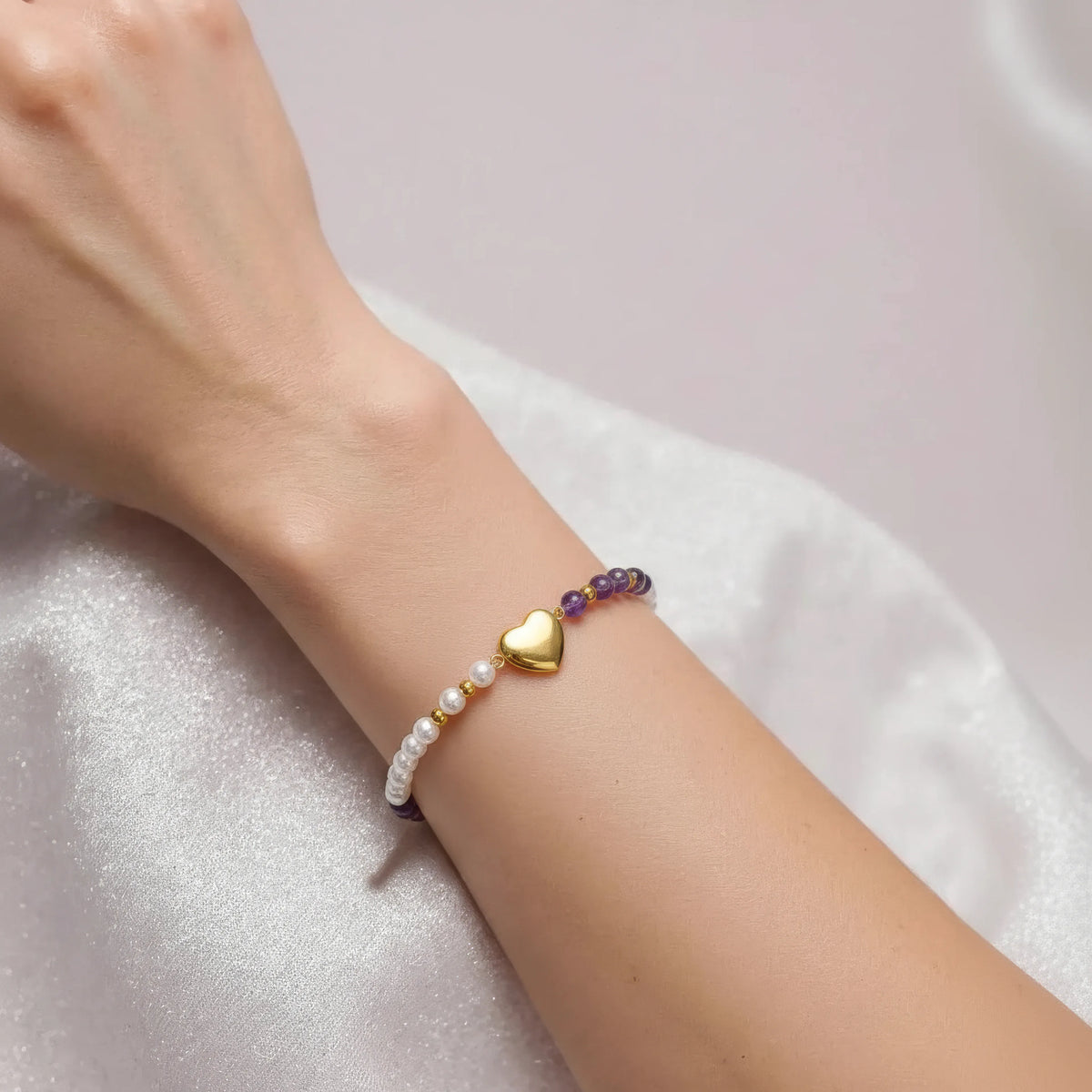 Geometric Pearl Bracelet
