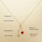 Sweet Cherry Pendant Necklace
