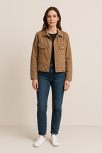 Button Up Long Sleeve Denim Jacket