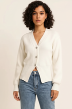 Button Up Long Sleeve Cardigan