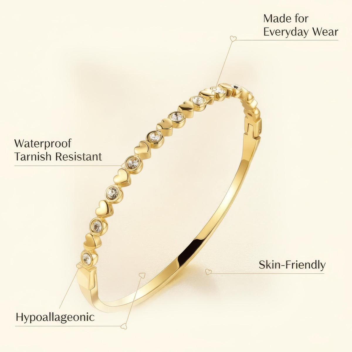 Peachy AW Tennis Beaded Bangles