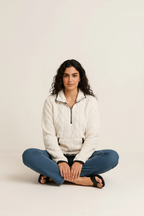 Roseh Full Size Fleece Half Zip Sweatshirt
