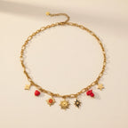 Multi-Charm pendants Necklace