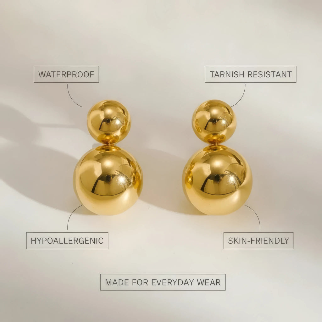 Ball Gold Icon Stud Earrings