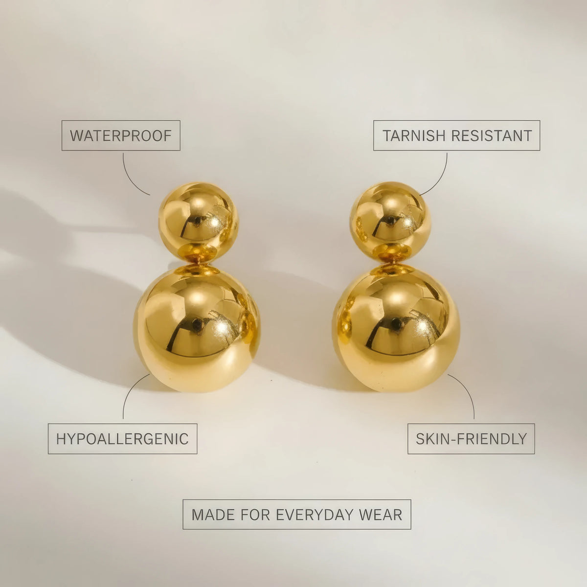 Ball Gold Icon Stud Earrings