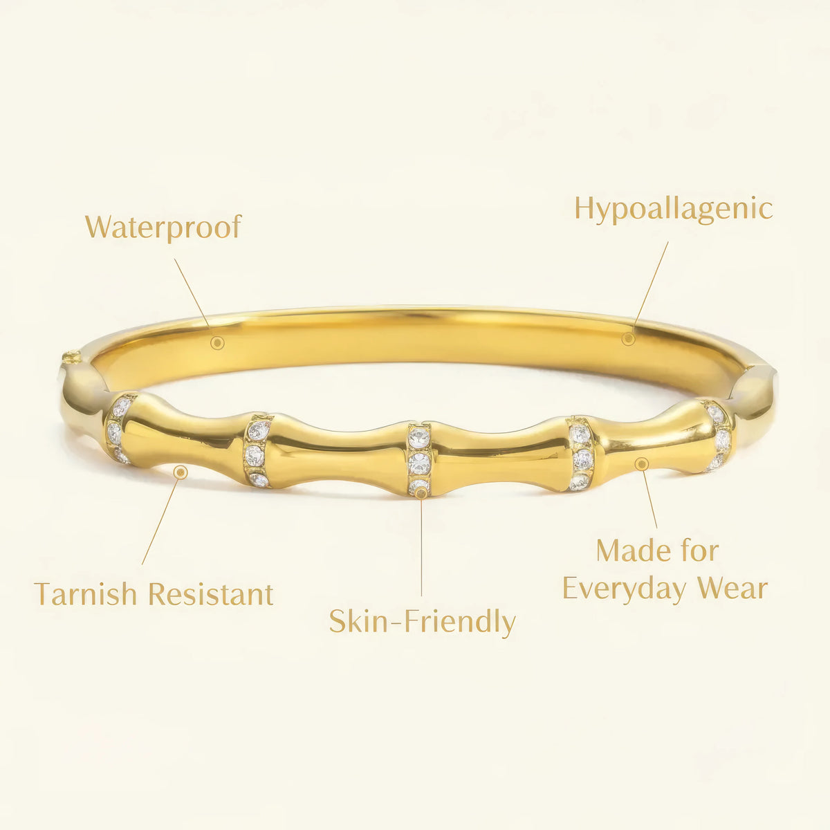 Bamboo Tube Bangle