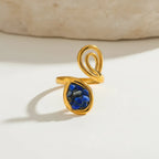 Blue Stone Open Ring