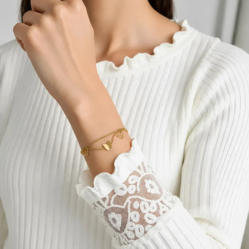 Butterfly Snake Chain Bracelet