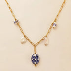 Blue and bloom Pendant Necklace