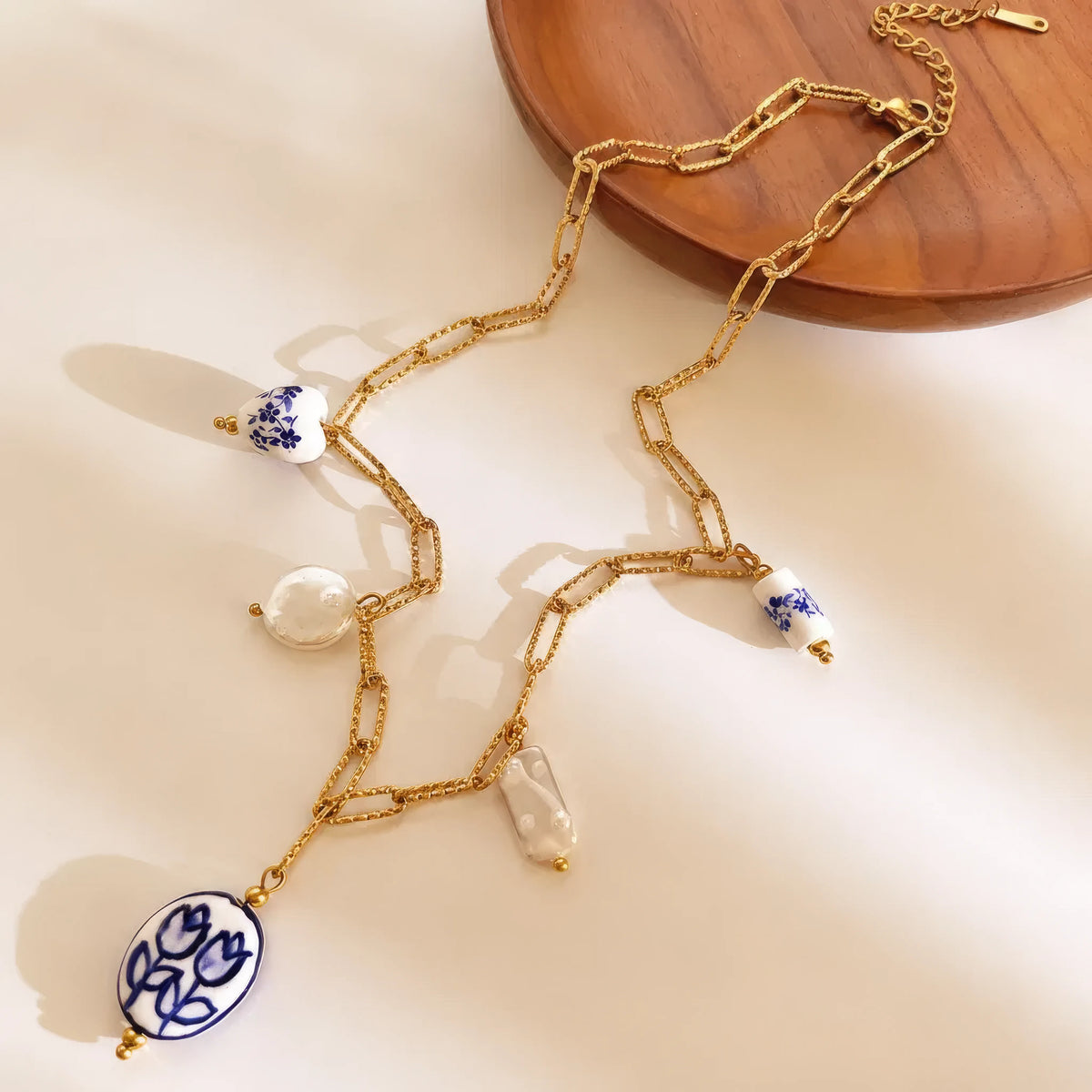 Blue and bloom Pendant Necklace