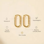 Colored Diamond Hoop Earrings