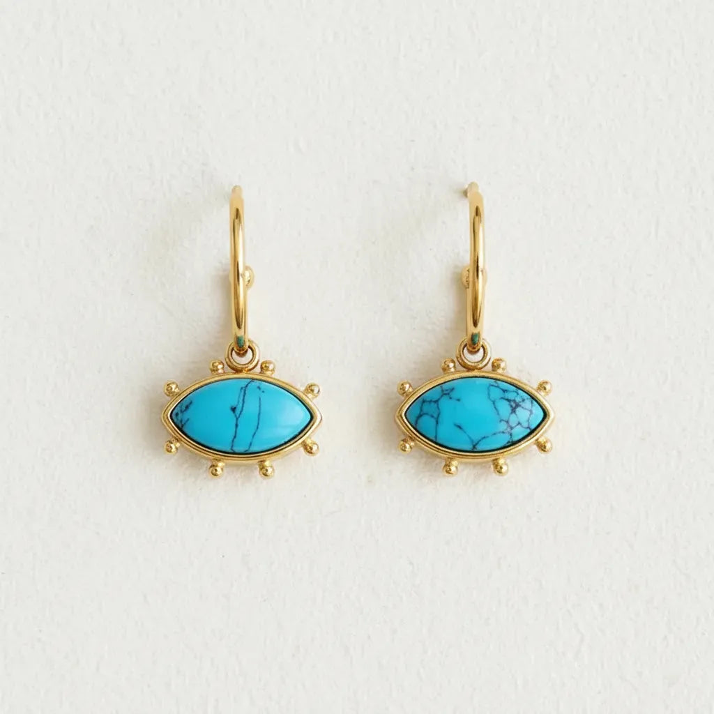 Devil's Eye Drop Earrings