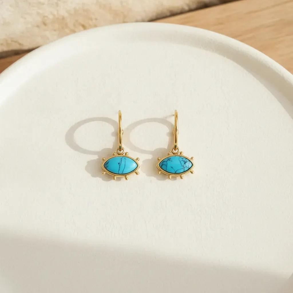 Devil's Eye Drop Earrings
