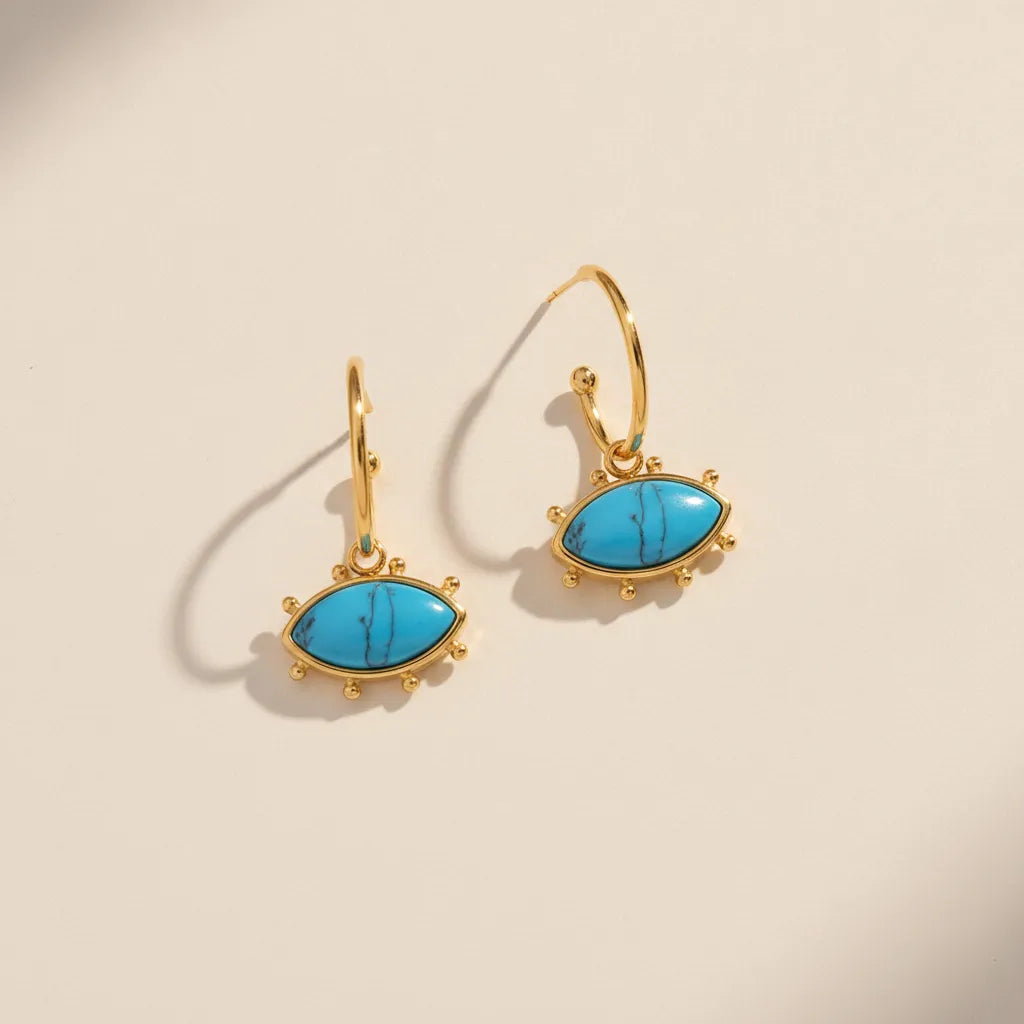 Devil's Eye Drop Earrings