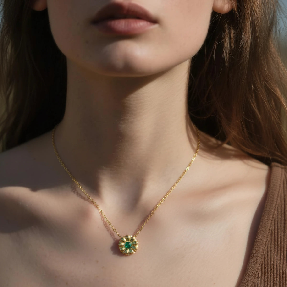 Green Bloom Necklace
