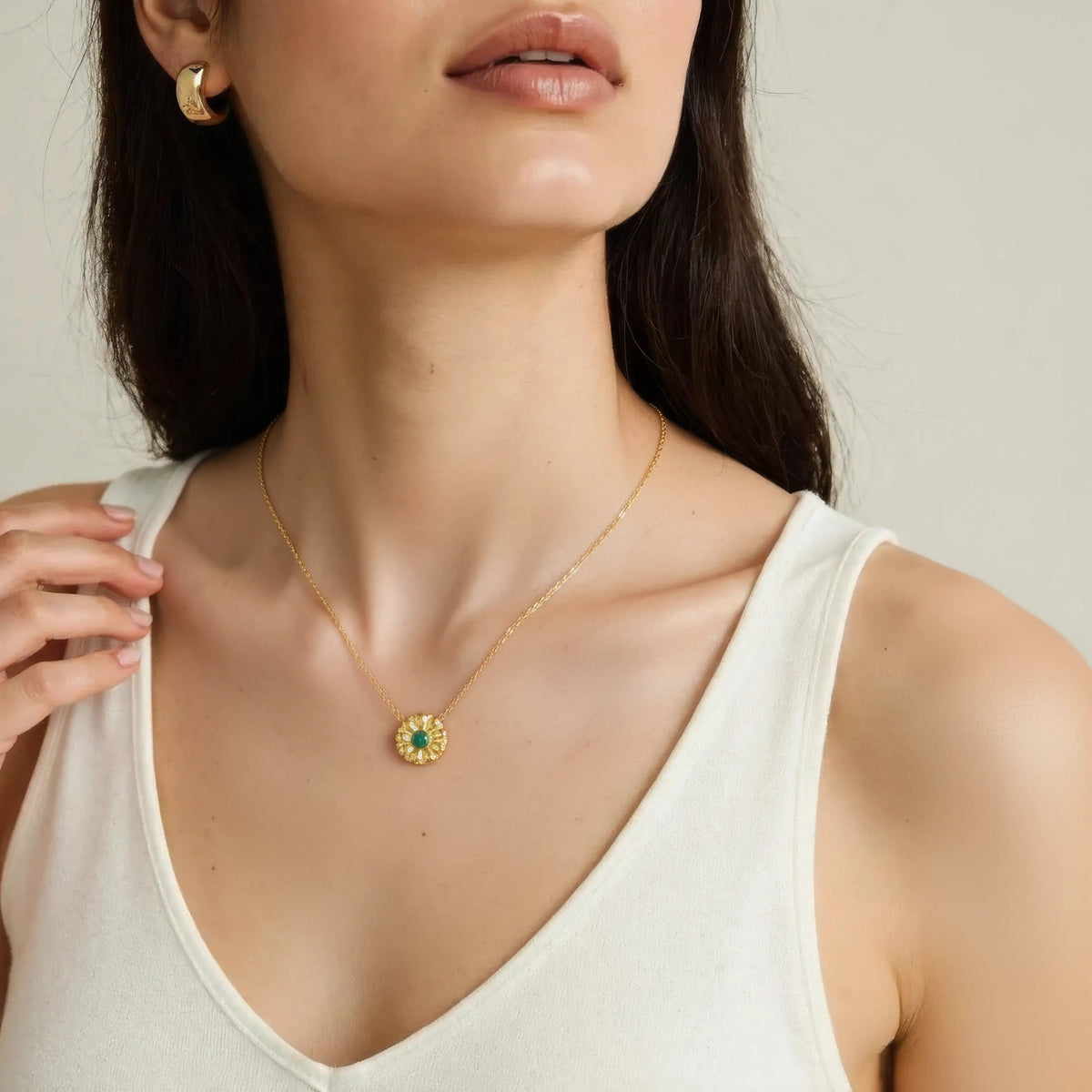 Green Bloom Necklace