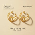Elegant layered Skully Earrings