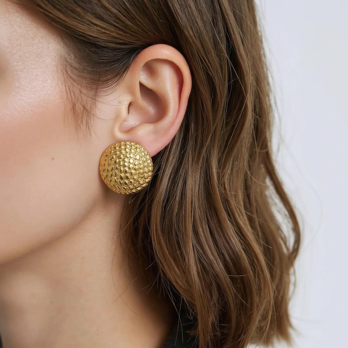Peach Twist Earrings