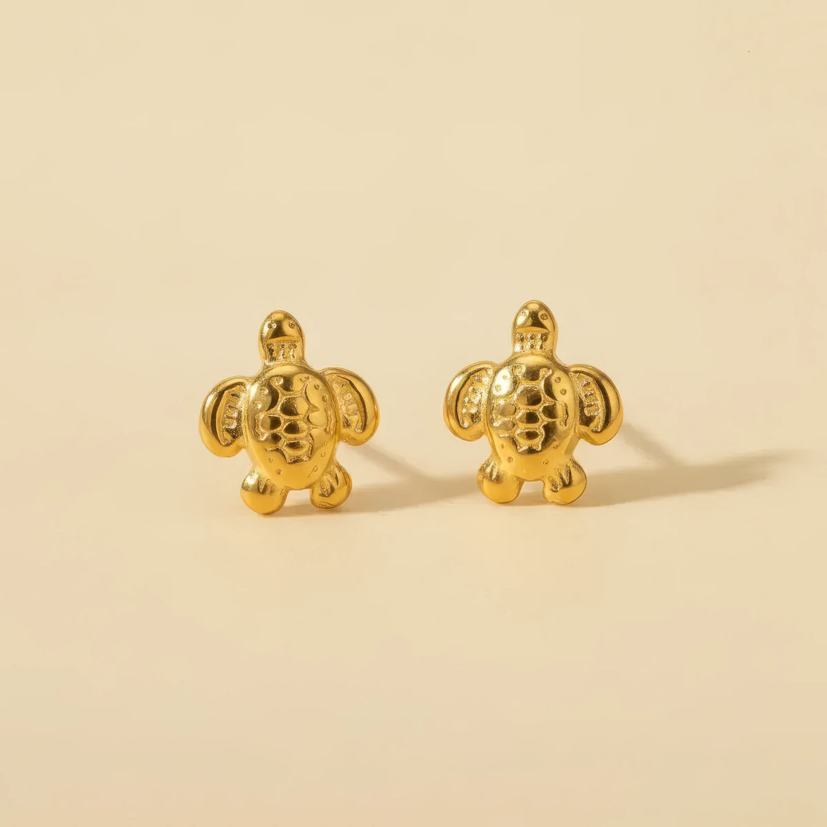 Golden Turtle Studs