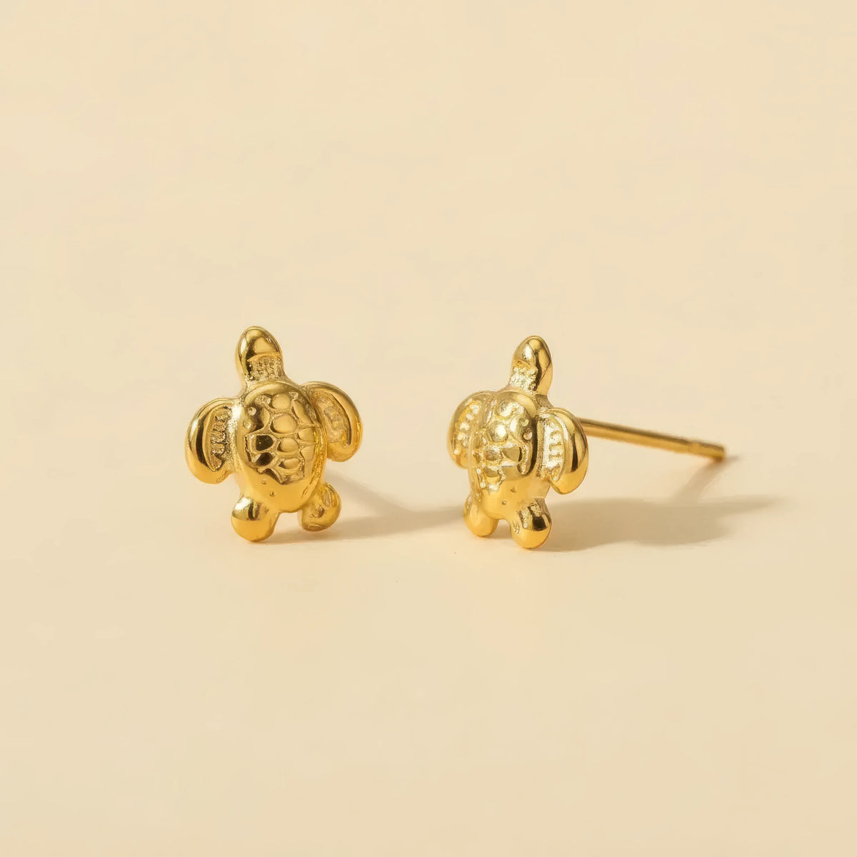 Golden Turtle Studs