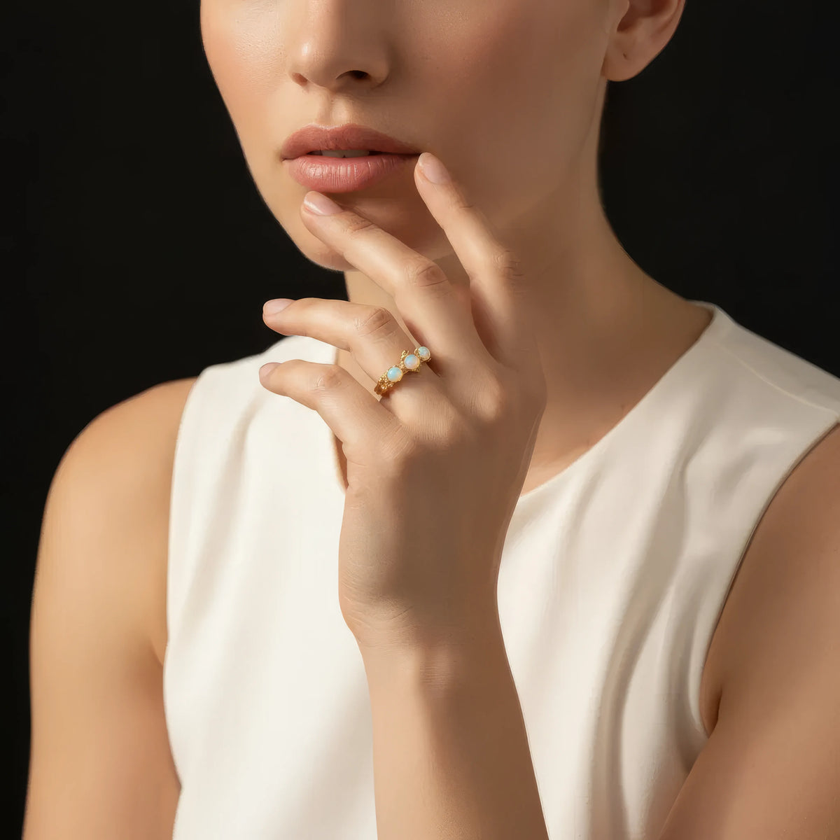French Style Round Open Ring