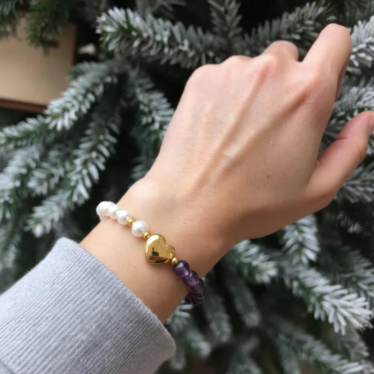 Geometric Pearl Bracelet