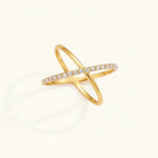 Crystal Crossover Ring