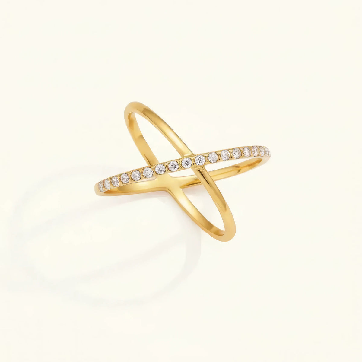 Crystal Crossover Ring