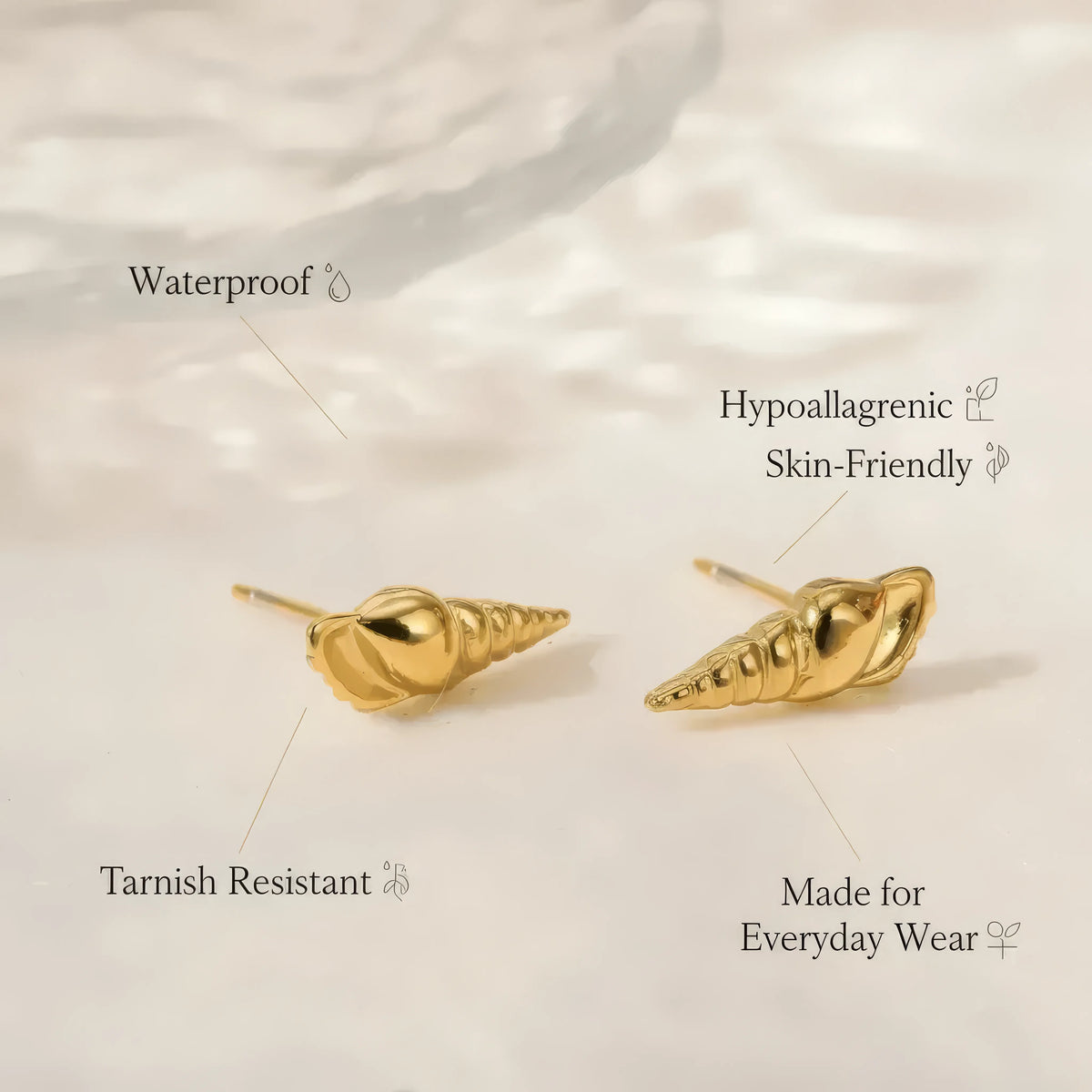 Ocean Shell Studs