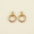 Peachy Golden Silver Rose Set