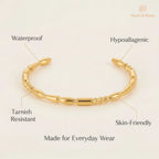 Peach Golden Bangle