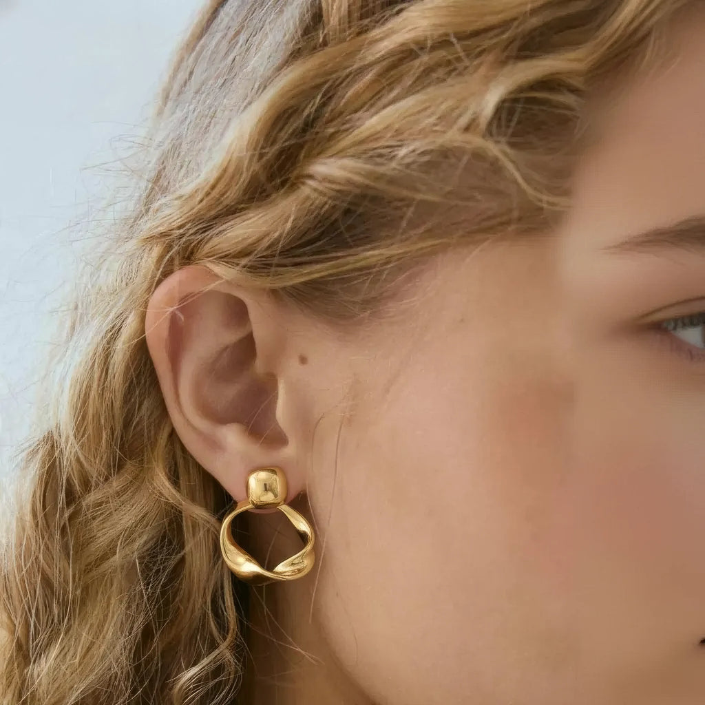 Roseh Golden Earrings
