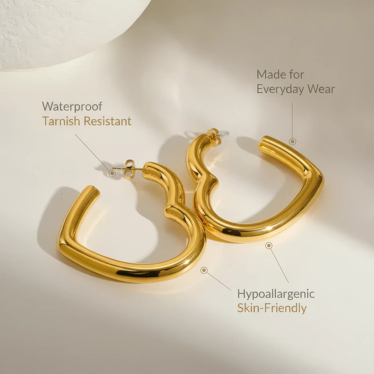 Solène Heart Hoops