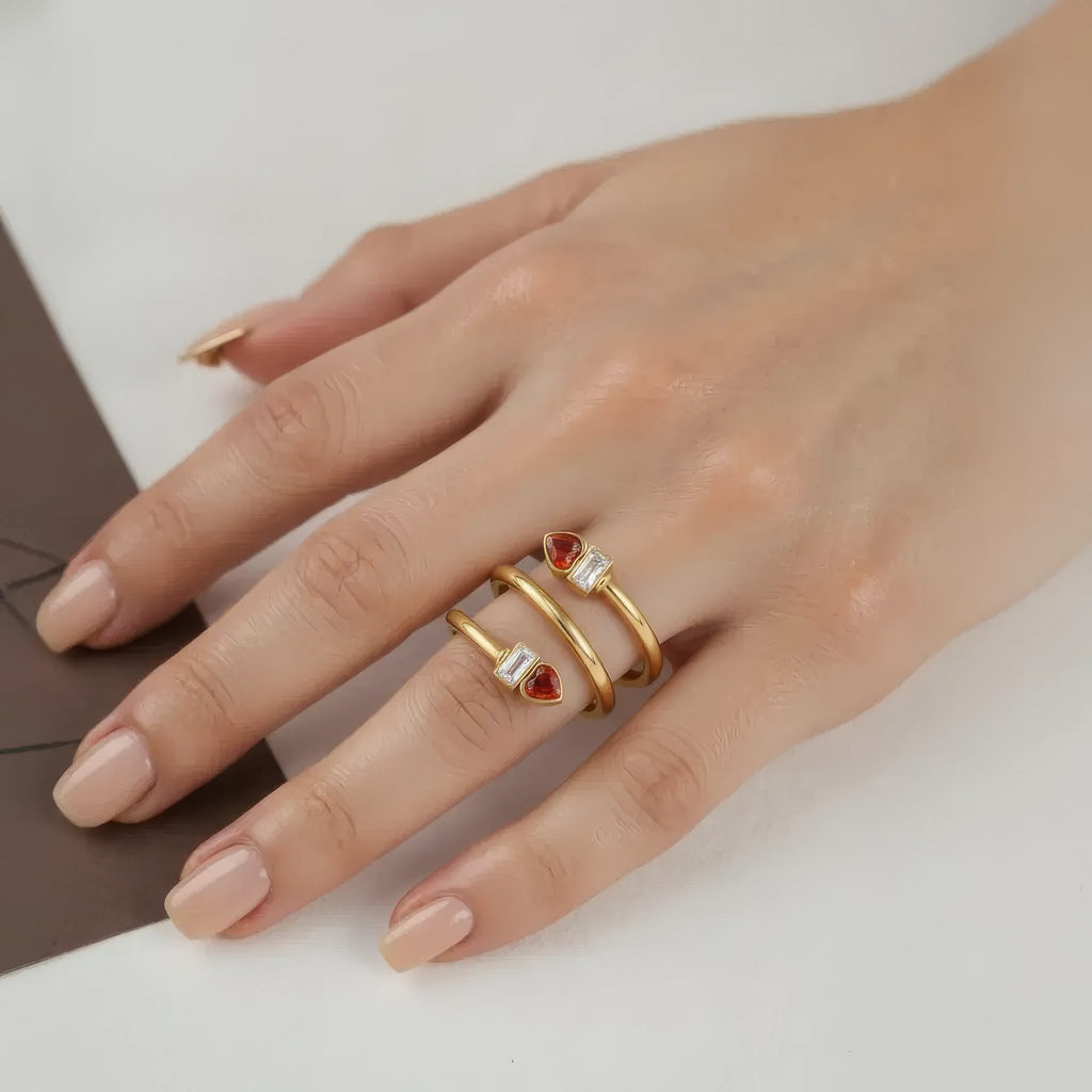 HeartGlow Open Ring