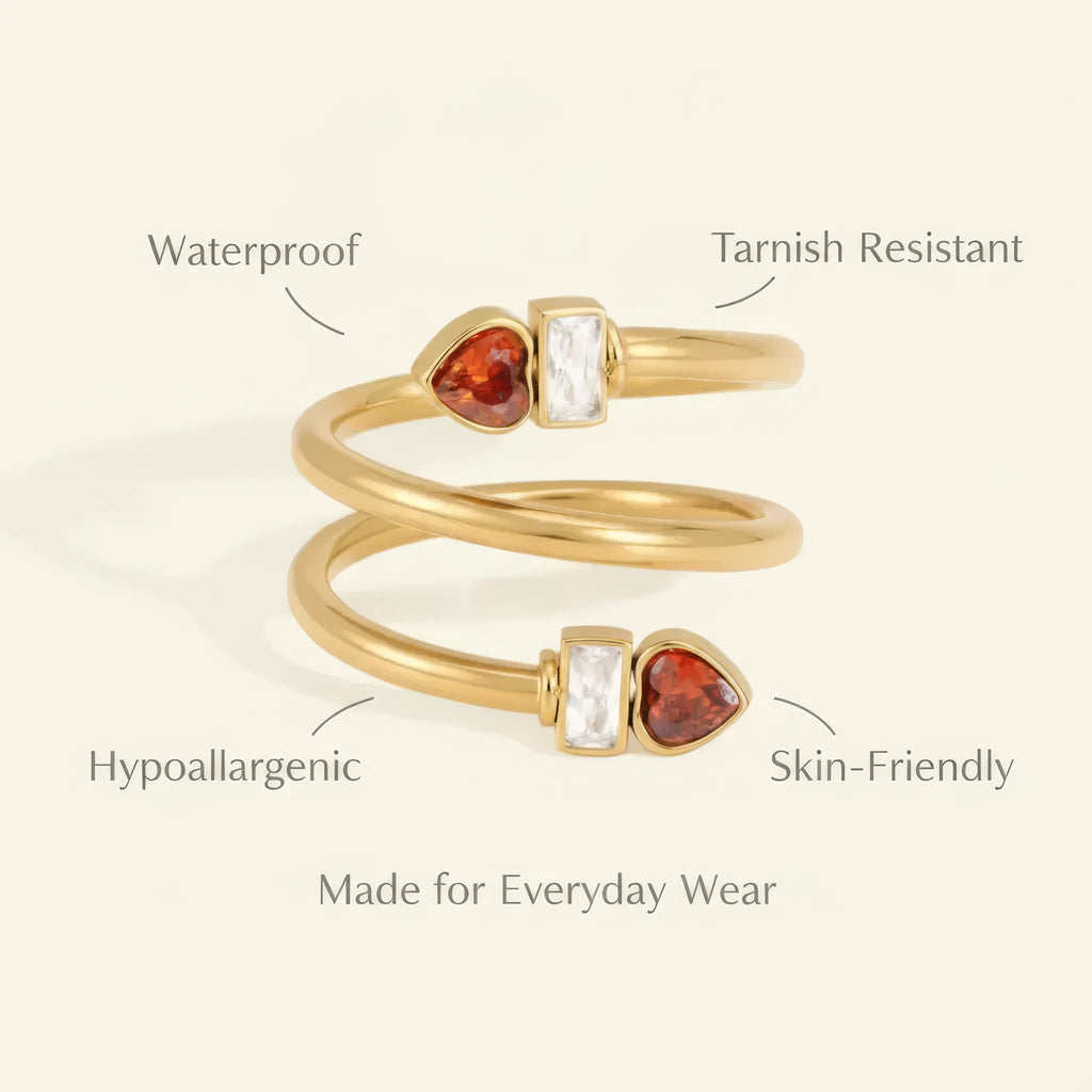HeartGlow Open Ring
