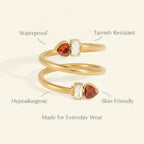 HeartGlow Open Ring