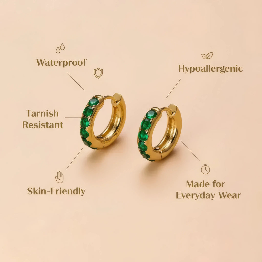 Heart Hoop Earrings