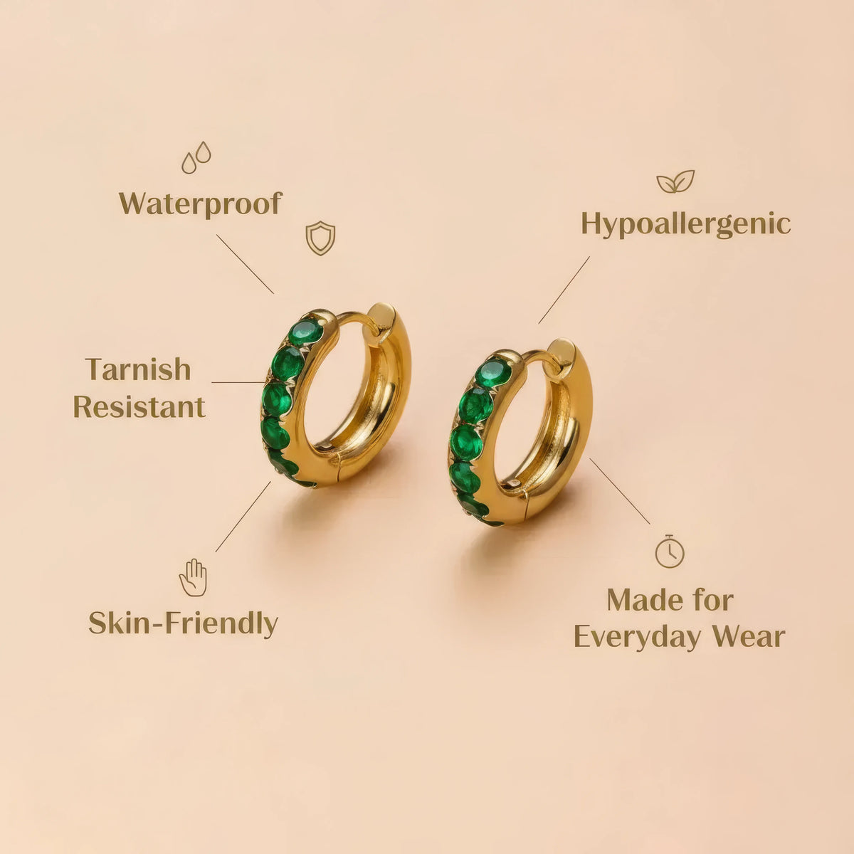 Heart Hoop Earrings