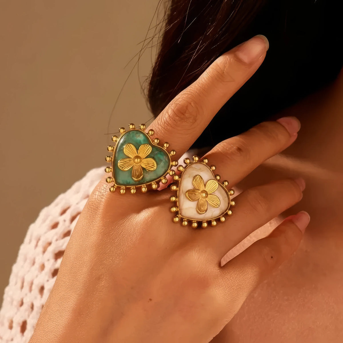 Heart Shape Open Ring