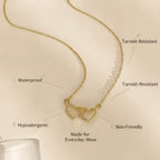 Two Heart Pendant Necklace