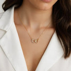 Two Heart Pendant Necklace